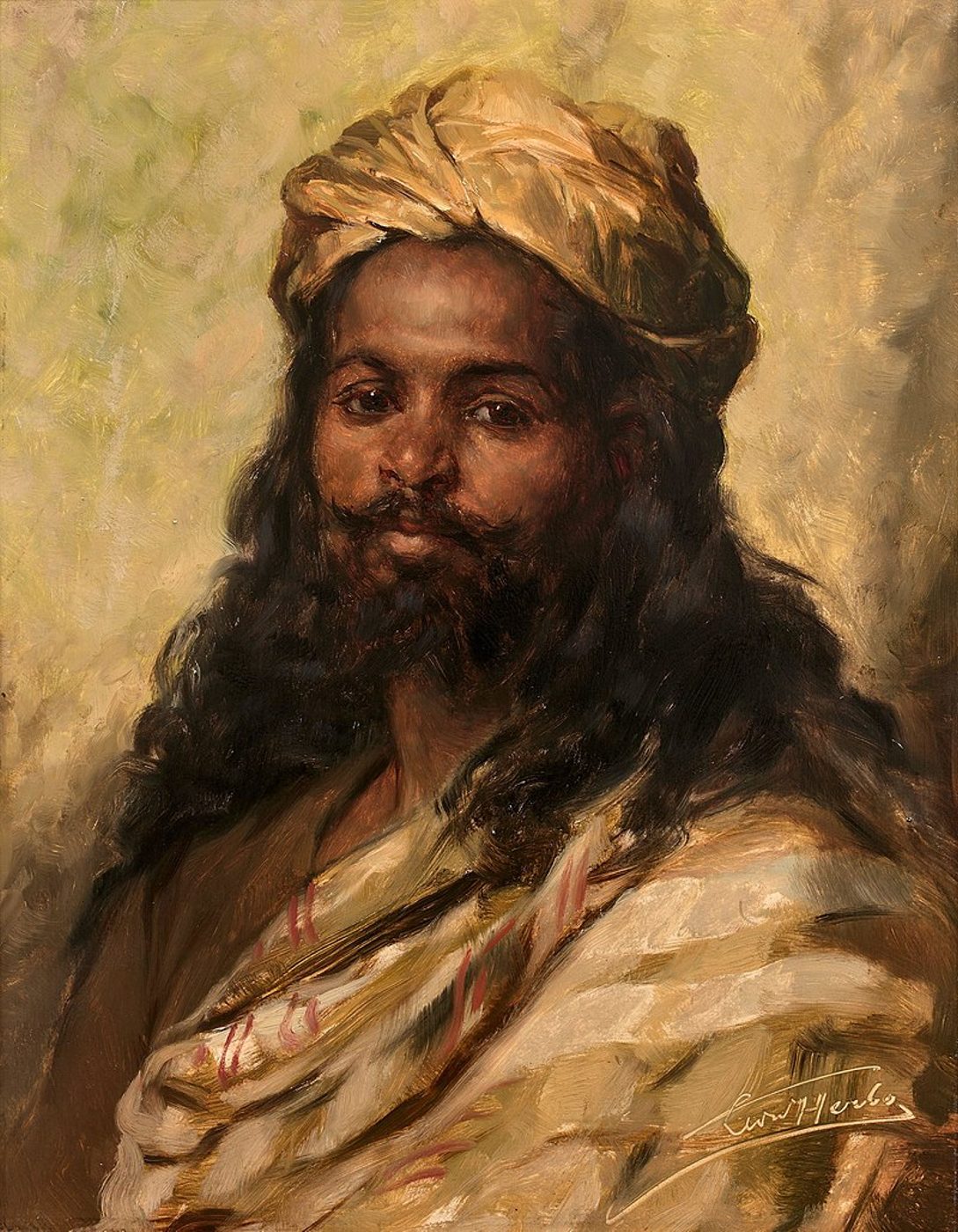 Portrait in oil painting of Ira Aldridge as Othello by Léon Herbo (1850-1907). Portrait in oil painting of Ira Aldridge as Othello by Léon Herbo (1850-1907).