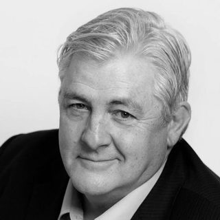 This is a headshot of Peter Wight looking directly to camera.