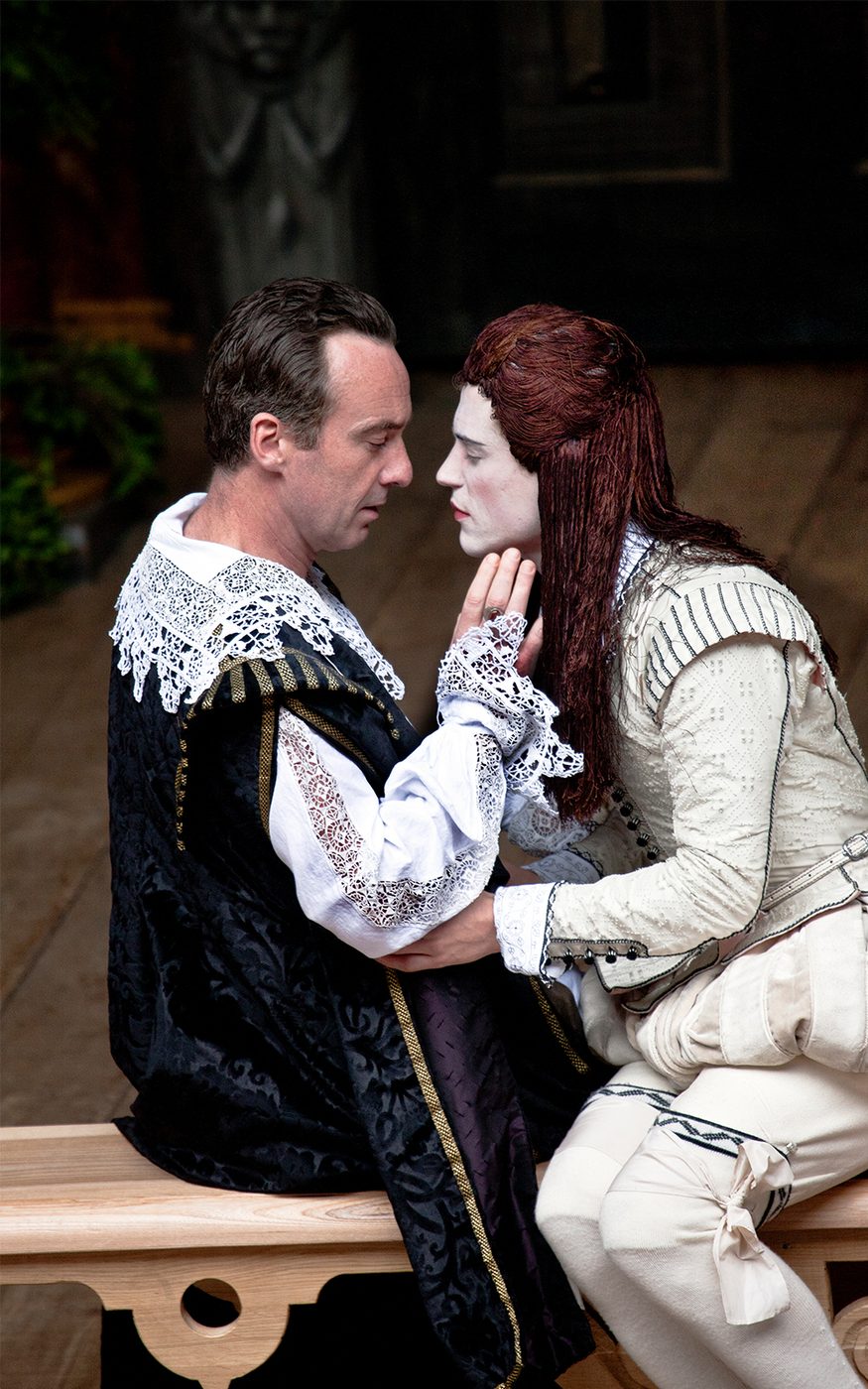 Twelfth Night 2012 What you will Blogs and Features Orsino and Viola disguised as Cesario sit closely